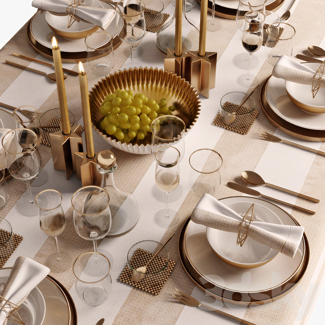 table setting 05 3dsky