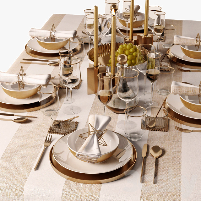 table setting 05 3dmodel
