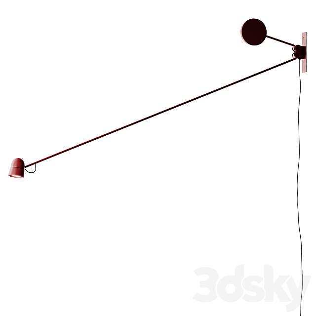 COUNTERBALANCE wall lamp from LUCEPLAN 3DS Max Model - thumbnail 3