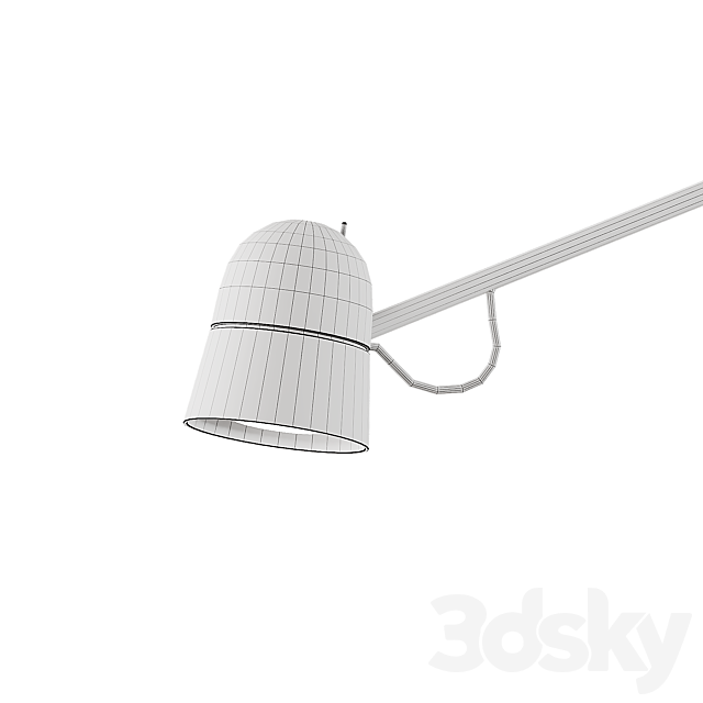COUNTERBALANCE wall lamp from LUCEPLAN 3DS Max Model - thumbnail 4