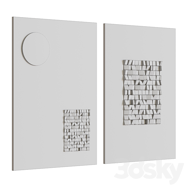 Abstract 3d panels 3d