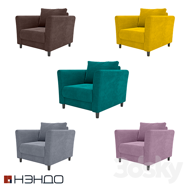 OM Sofa Prague NENDO 3DS Max Model - thumbnail 4