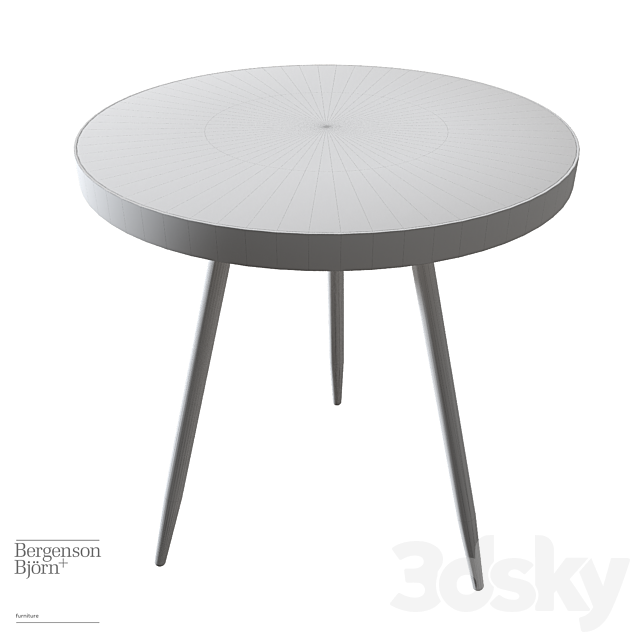 Table Hedda Ø55 cm Bergenson Bjorn 3DS Max Model - thumbnail 2