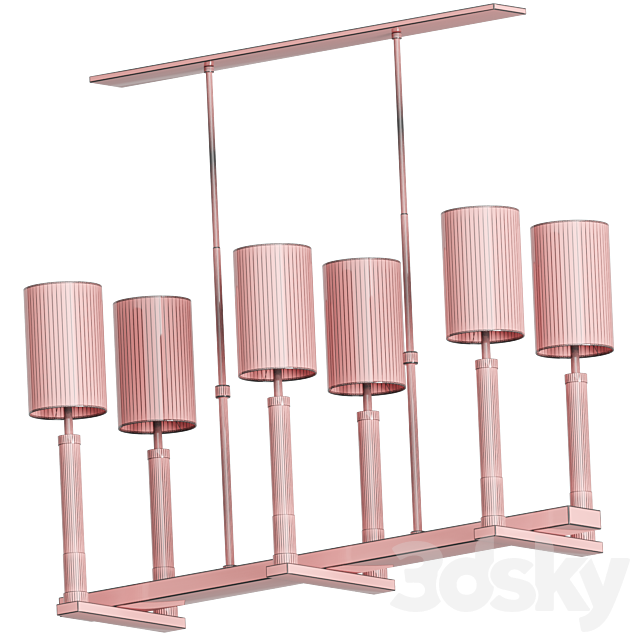 BSA123 TRIANON CEILING LIGHT Baker 3DS Max Model - thumbnail 3