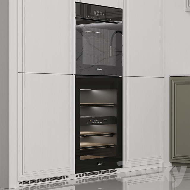 Kitchen №149 “Green” 3DS Max Model - thumbnail 4