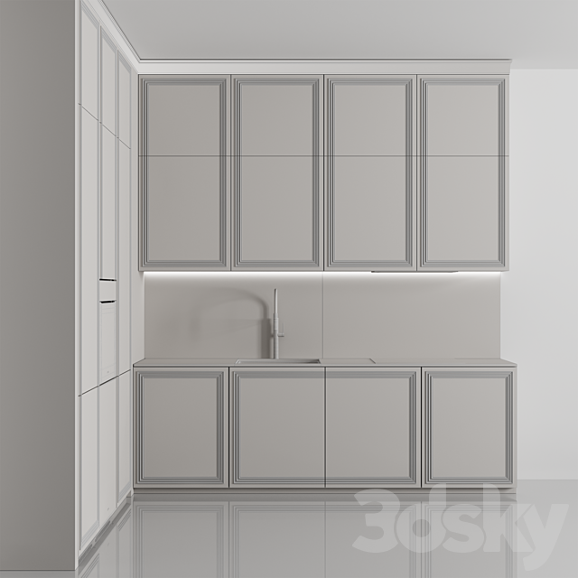 Kitchen №149 “Green” 3DS Max Model - thumbnail 5