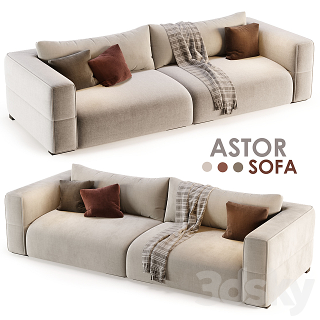 Astor Sofa by Noho Home 3DSMax File - thumbnail 1