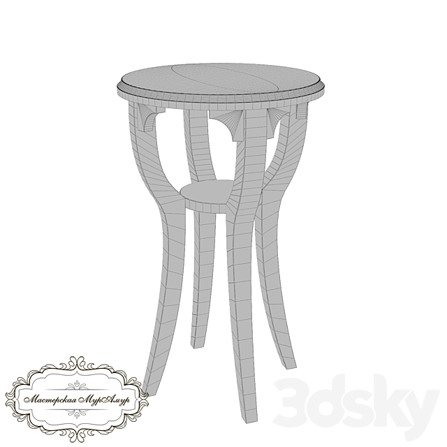 OM. Coffee table Josephine 3DS Max Model - thumbnail 2