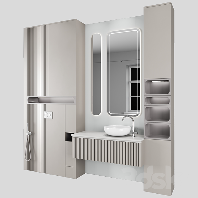 Bathroom furniture 51 3DS Max Model - thumbnail 2