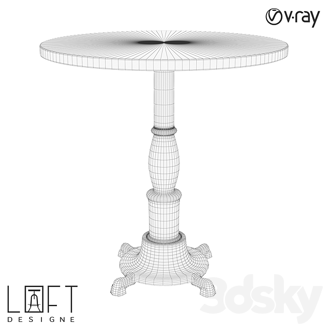 Table LoftDesigne 61805 model 3DS Max Model - thumbnail 2