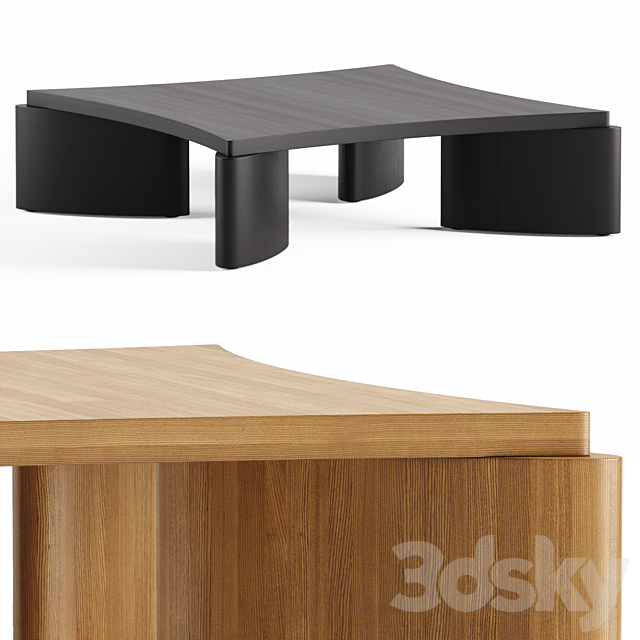 Lu Coffee Table – Lulu and Georgia 3DS Max Model - thumbnail 2