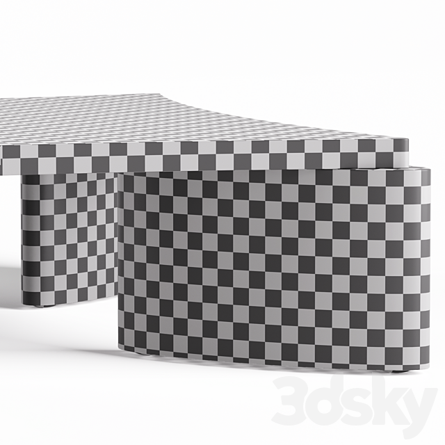Lu Coffee Table – Lulu and Georgia 3DS Max Model - thumbnail 5