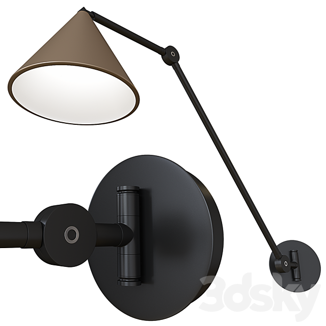 Swivel wall lamp Moke AM.PM 3DS Max Model - thumbnail 2