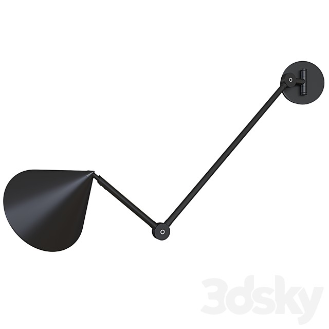 Swivel wall lamp Moke AM.PM 3DS Max Model - thumbnail 3