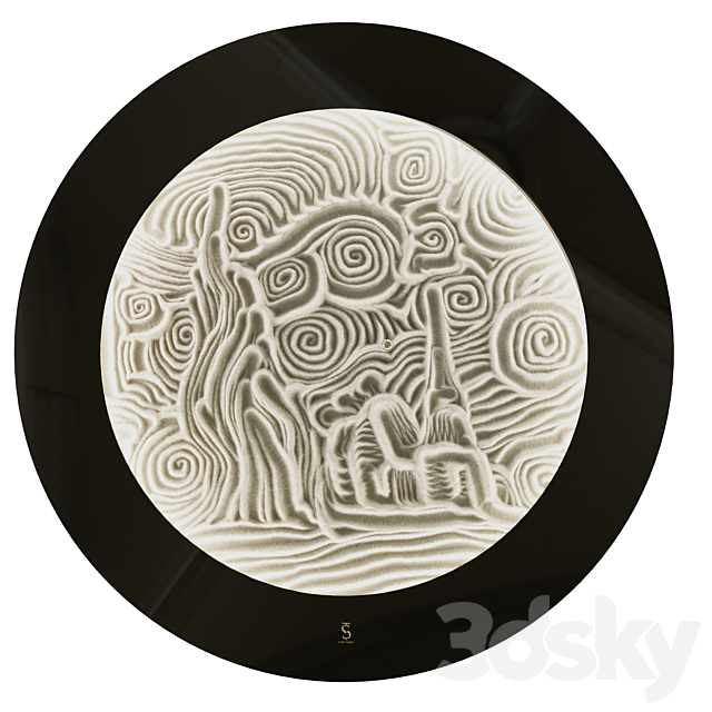 Kinetic table Sand Table “VORTEX” 3DS Max Model - thumbnail 4