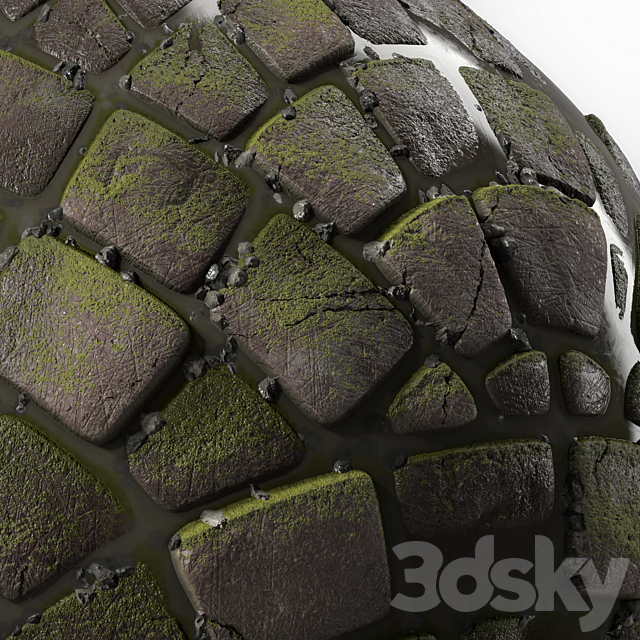 Pavement Materials 35- Paving By Gravel and Mud | Pbr 4k Seamless 3DS Max Model - thumbnail 3
