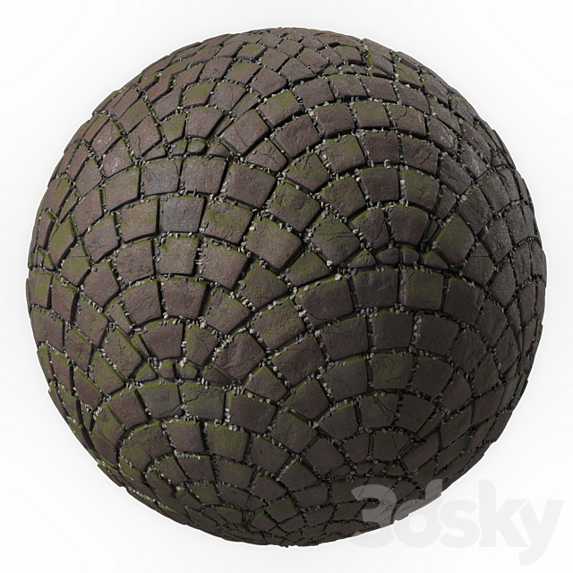 Pavement Materials 35- Paving By Gravel and Mud | Pbr 4k Seamless 3DS Max Model - thumbnail 5