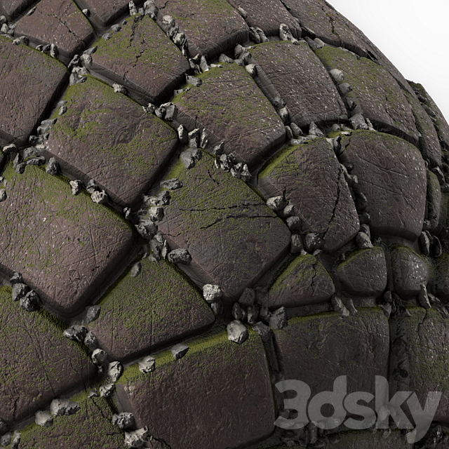 Pavement Materials 35- Paving By Gravel and Mud | Pbr 4k Seamless 3DS Max Model - thumbnail 6