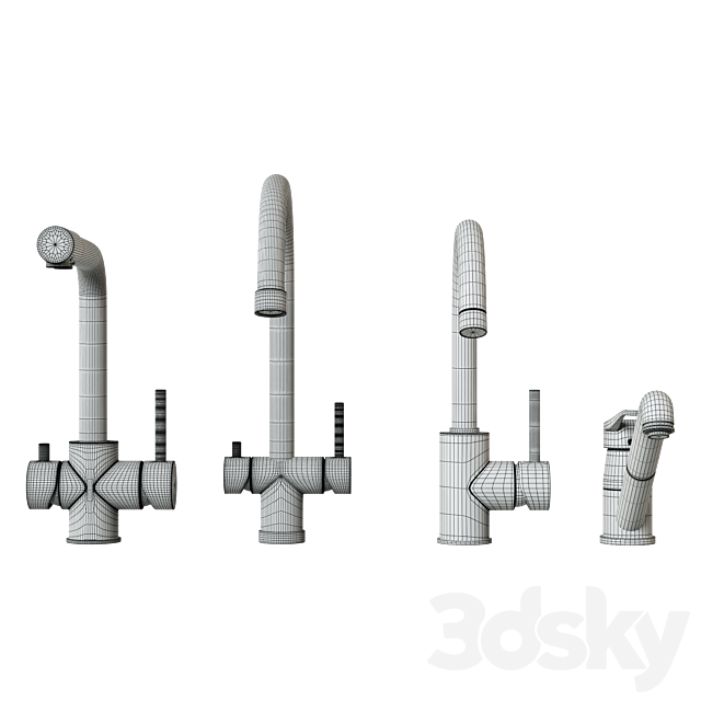 Mixer set 3DS Max Model - thumbnail 5