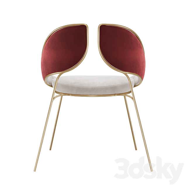 Hyoku Dining Chair 3DS Max Model - thumbnail 3