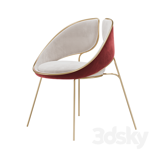 Hyoku Dining Chair 3DS Max Model - thumbnail 5