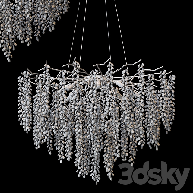 Luxury Crystal LED Chandeliers 3DS Max Model - thumbnail 5