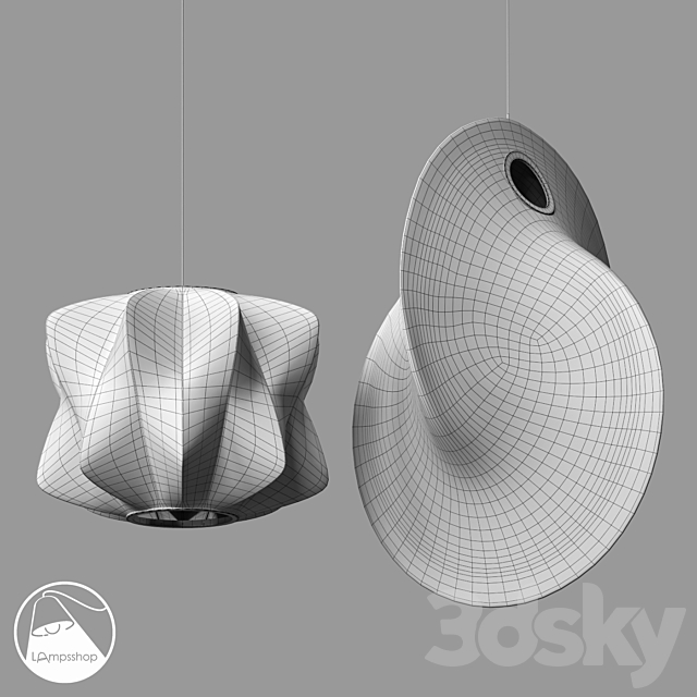 LampsShop.com PDL2567 Kink PDL2579 Curly 3DS Max Model - thumbnail 2