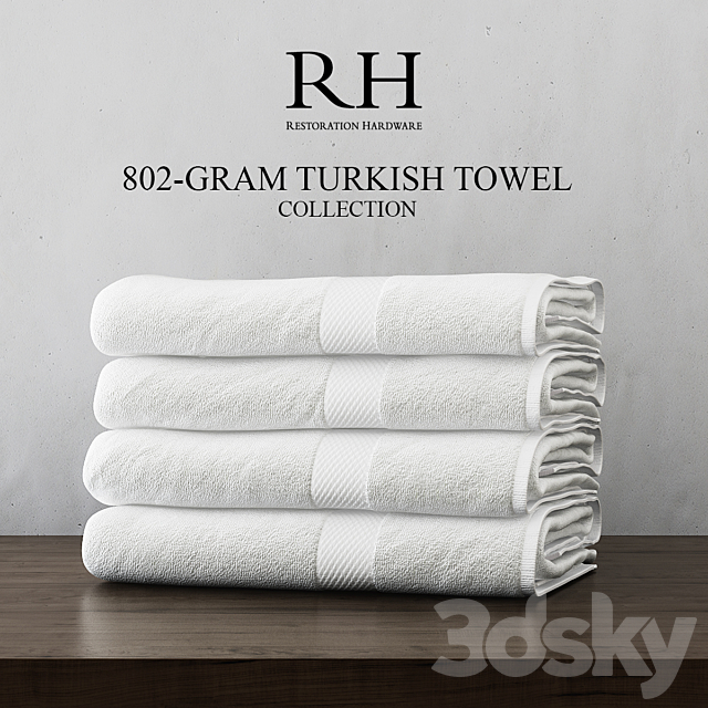 RH 802-GRAM TURKISH TOWEL COLLECTION 3DSMax File - thumbnail 2