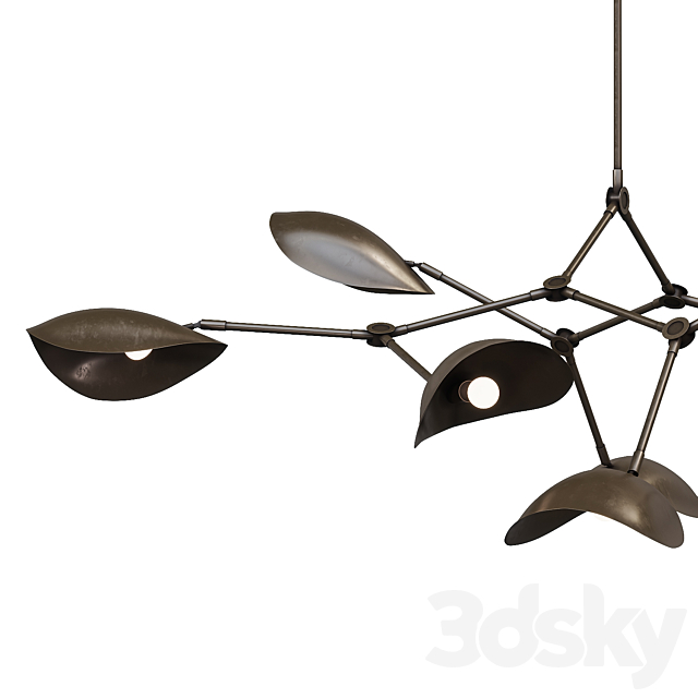 101 Copenhagen STINGRAY Chandelier 3DS Max Model - thumbnail 2