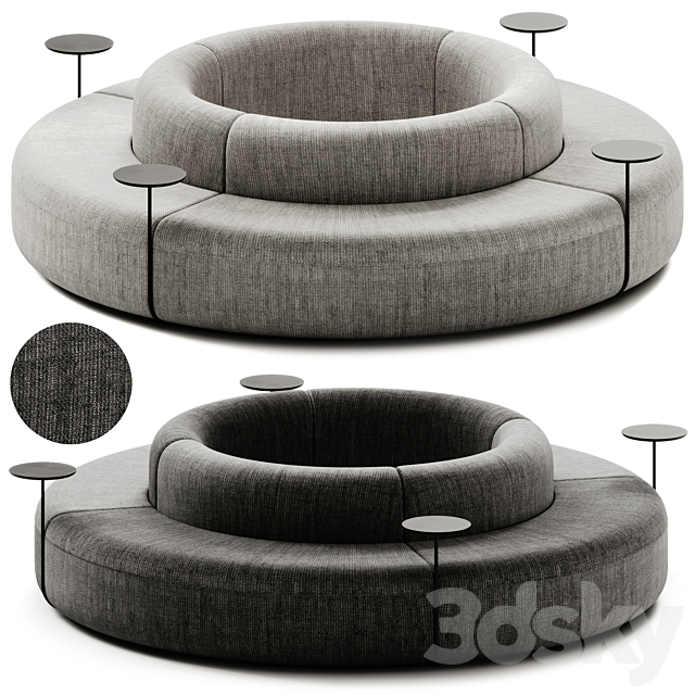 ARTIKO Sectional modular fabric sofa AT 20 by MDD - No.2 3D Max - 3DMAXTER