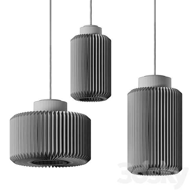 Le Klint Cylinder Pendant Lamps 3DS Max Model - thumbnail 4