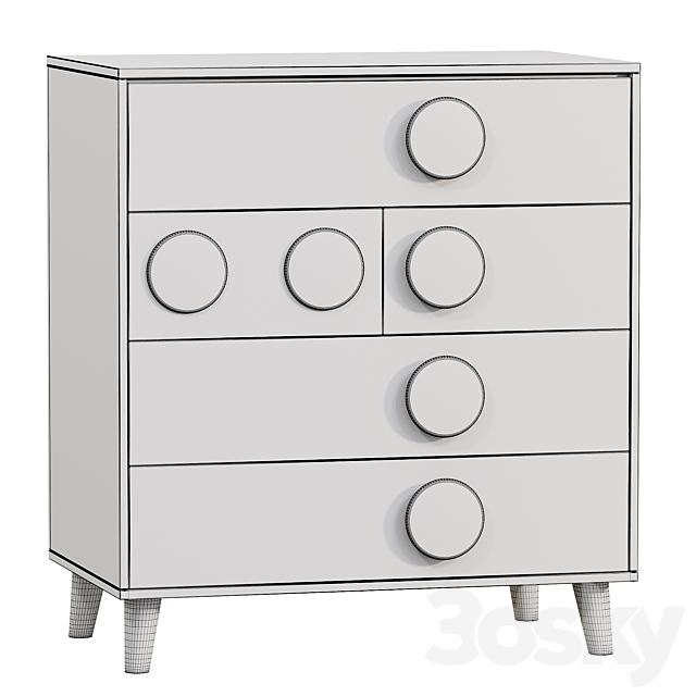 Nils Chest of Drawers 3DS Max Model - thumbnail 2