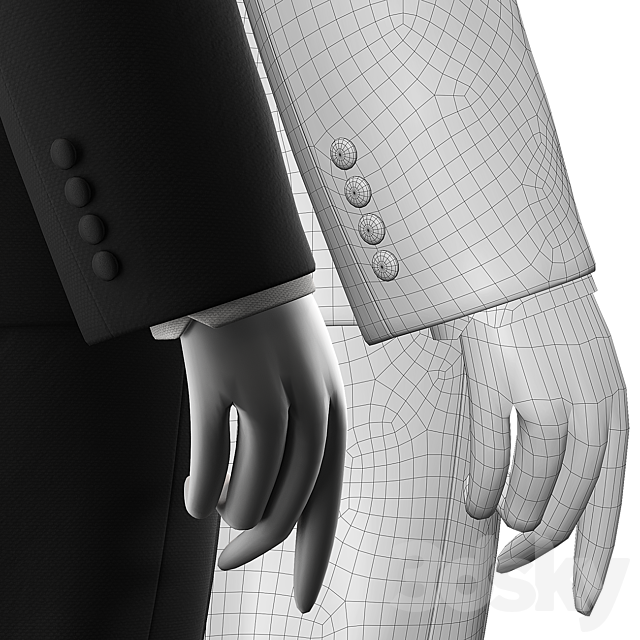 Wedding clothes on mannequins 001 3DS Max Model - thumbnail 4