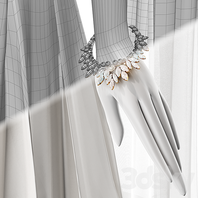 Wedding clothes on mannequins 001 3DS Max Model - thumbnail 5