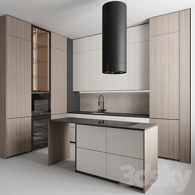 Kitchen №155 3DS Max Model - thumbnail 2