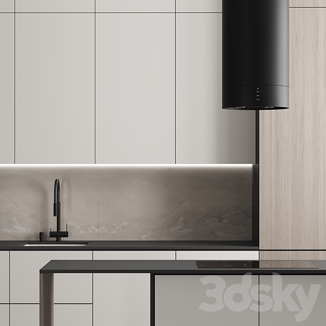 Kitchen №155 3DS Max Model - thumbnail 3