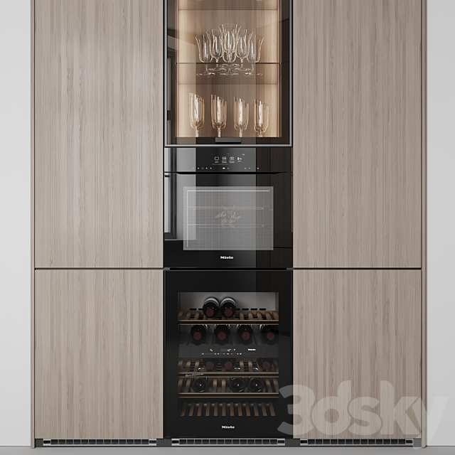 Kitchen №155 3DS Max Model - thumbnail 4