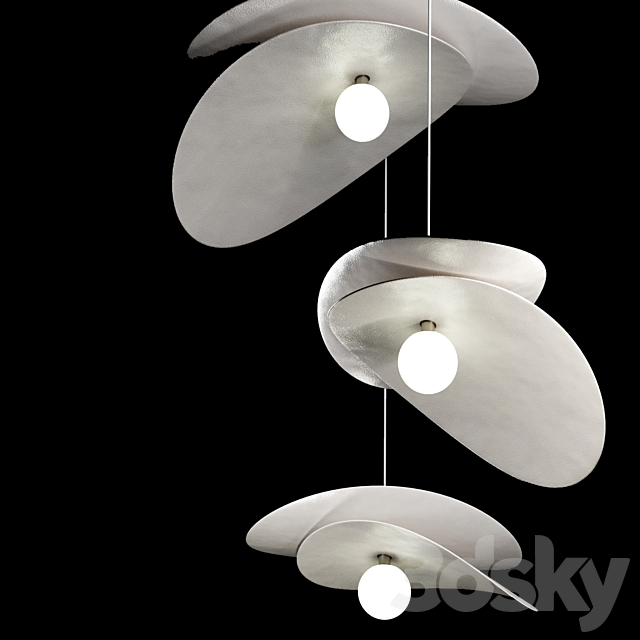 Luciole Ceramic Pendant Light by La Vie 3DS Max Model - thumbnail 6