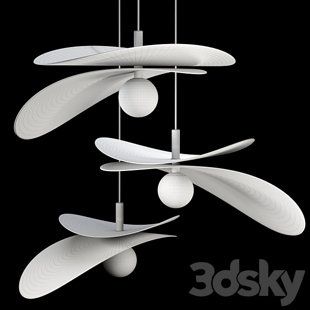 Luciole Ceramic Pendant Light by La Vie 3DS Max Model - thumbnail 7