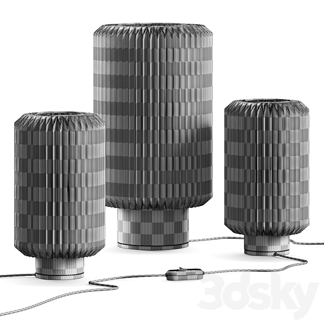 Le Klint Cylinder Table Lamps 3DS Max Model - thumbnail 3