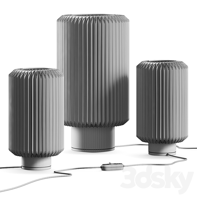 Le Klint Cylinder Table Lamps 3DS Max Model - thumbnail 4