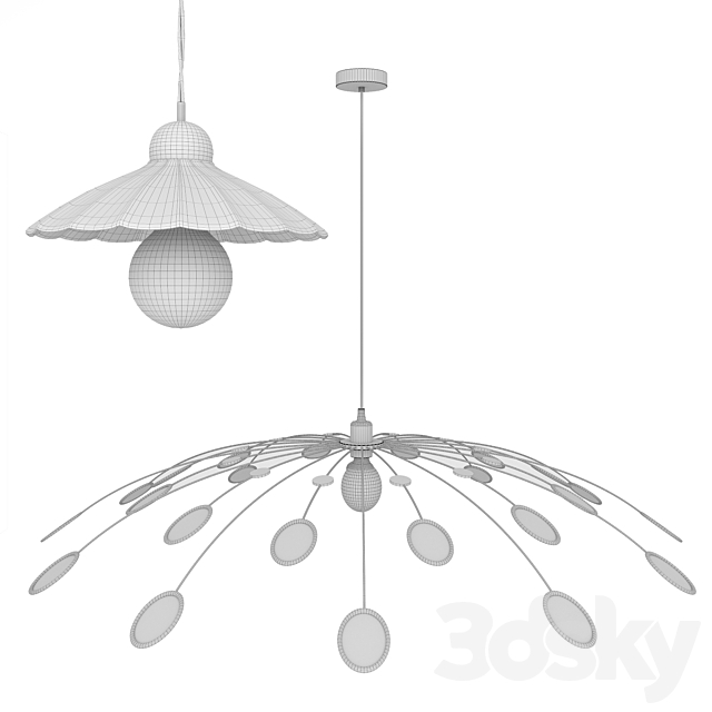 Lamps Festonia Leonie set 3DS Max Model - thumbnail 3