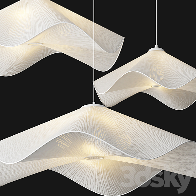 CAROLINE pendant lamp 3DS Max Model - thumbnail 3