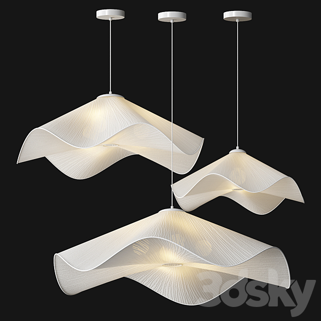 CAROLINE pendant lamp 3DS Max Model - thumbnail 4