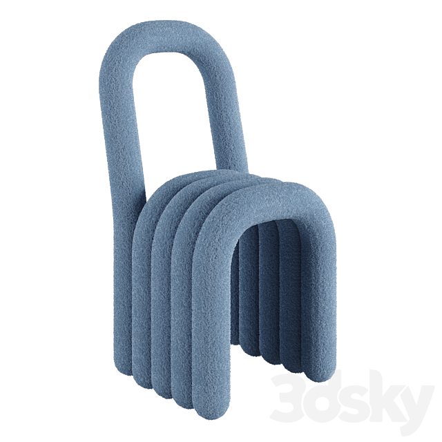 Creative Cashmere Chair 3DS Max Model - thumbnail 3