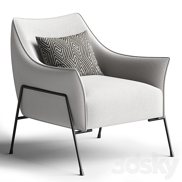 Armchair Melody | Dantone Home 3DS Max Model - thumbnail 3