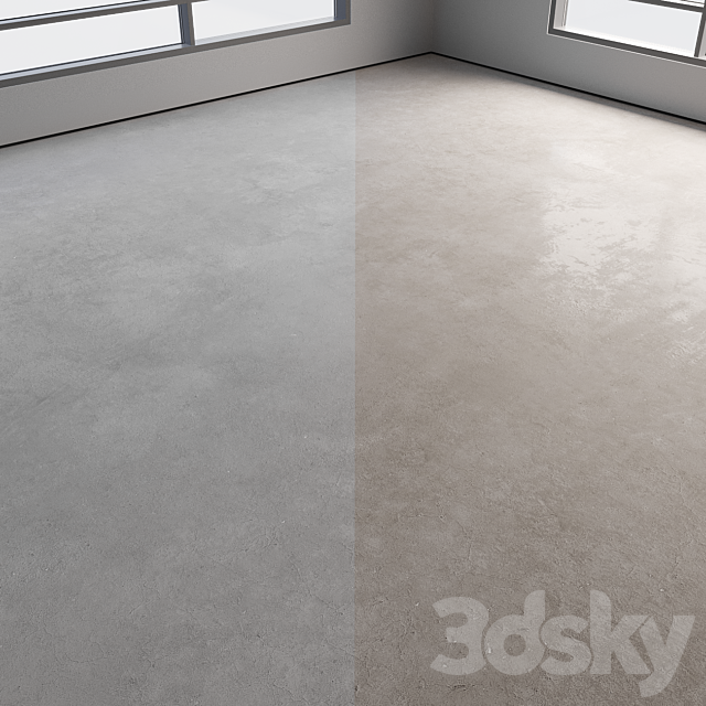 Self-leveling concrete floor No. 32 3DS Max Model - thumbnail 2