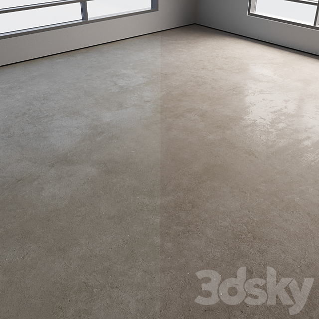 Self-leveling concrete floor No. 32 3DS Max Model - thumbnail 3