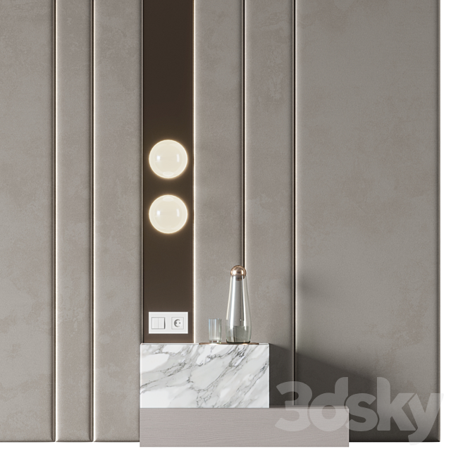 Headboard #10 3DS Max Model - thumbnail 2