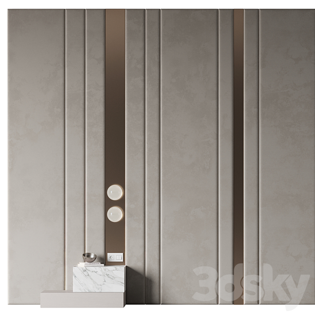 Headboard #10 3DS Max Model - thumbnail 3